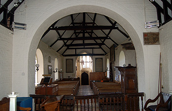 The interior looking west March 2012